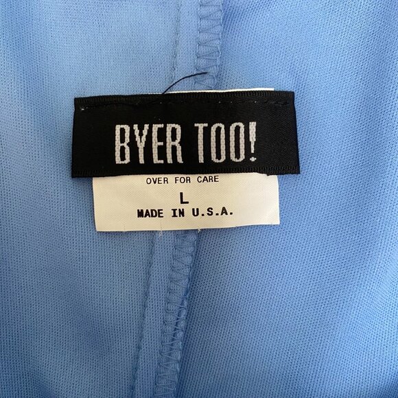 Vtg NWT Byer Too Womens Y2K Sheer Midi Slip Dress Size L Fairycore Floral 90s - Picture 5 of 16